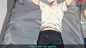 Teen hentai girl craves huge cumshot from cartoon cock in 3D game