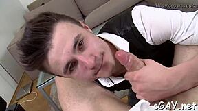 Those huge cocks get sloppy blowjobs leading to wild cumshots