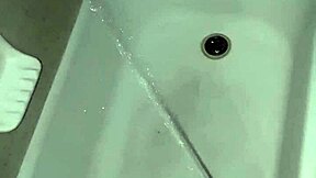 piss flows freely in the tub