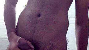 Desi Indian Guy Flaunts His Big Monster Cock