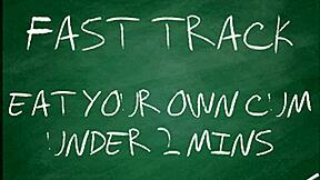 i quickly consume my own release as instructed by goddess lana