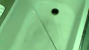 piss flows freely in the tub