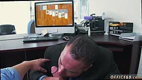 Oriental twink couple explores bareback blowjob with watersports fetish toy close up