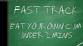 i quickly consume my own release as instructed by goddess lana