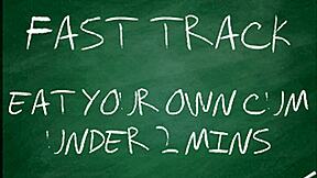 i quickly consume my own release as instructed by goddess lana