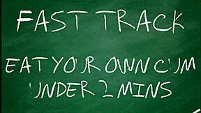 i quickly consume my own release as instructed by goddess lana