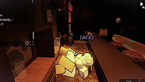 I paid the cute femboy barista at the cafe with my cum after anal sex for cash