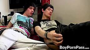 Young Gay Emo Sucks Cock Before Tight Ass Gets Drilled