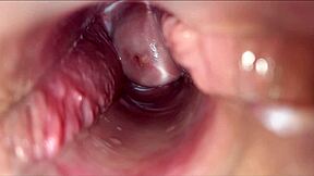 Oh wow, pulsating orgasm inside vagina from horny masturbation!