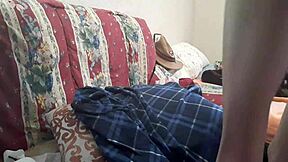 In a solo session Melvin C explores tattooed body with softcore masturbation in the gay room.