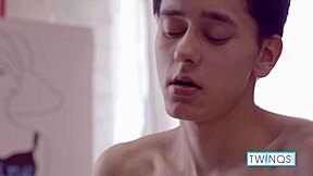 pink haired oliver gets analyzed but logan fucks him hard with cumshot