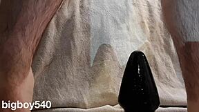 Titanmen ass servant rams dildo and fist deep in my ass for anal toy play