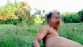 Myanmar gay cocklovermlm naked outdoor anal with asian ass fucking bottle forest twink