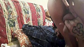 In a solo session Melvin C explores tattooed body with softcore masturbation in the gay room.