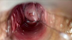 Oh wow, pulsating orgasm inside vagina from horny masturbation!