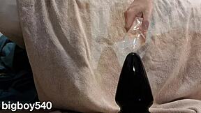 Titanmen ass servant rams dildo and fist deep in my ass for anal toy play