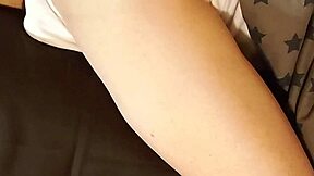 Failed No Nut November From Desperate Dry Humping Bed In White Underwear Leading To Huge Cumshot