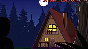 teasing brazilian hentai comic with jungle cabin anal action