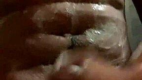 Water boy shows off sexy twink body with close up handjob in bathroom.