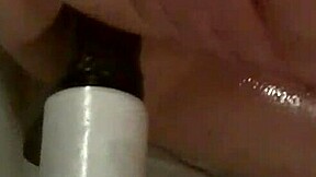 Solo boy starts riding his dildo softly