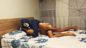 Halloween Treat Daddy's Thick Creampie In Tight Missionary! Real Amateur Sex Moans!