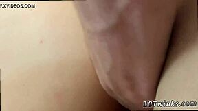 Dad started pounding the fellow's ass in bareback style during pov session. Facial cum covered boy Jessie after oral masturbation and fucking.