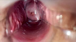 Oh wow, pulsating orgasm inside vagina from horny masturbation!