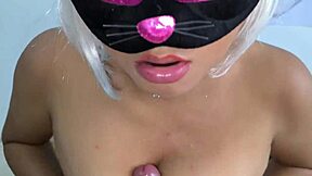 Trick-or-Treating Stepdad Enjoys Perverted Halloween with Juicy Spit-Soaked Cocksucking Until Cumming