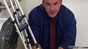 gay teacher stripped for african black boys blowjob sex in the hr meeting