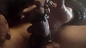 Watching that bisexual threesome erotica with daddy using cock ring