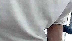 Amateur guy masturbates his big monster cock very richly and intensely.