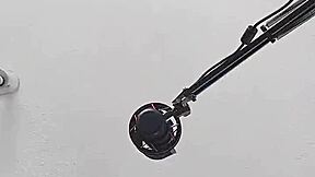 Amateur guy masturbates his big monster cock very richly and intensely.