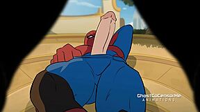 Hey, have you seen Spiderman in that amateur twink masturbation scene?