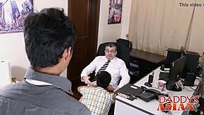 Big Dicked Daddy Fucks Gilbert And Andrew In Threesome