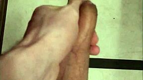 i feel like a dream boy beautifully stroking my 23cm big dick in the mirror