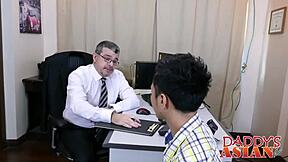 Big Dicked Daddy Fucks Gilbert And Andrew In Threesome