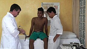 twinks hint at kinky raw threesome with asian bareback sucking and rough fetish fucking