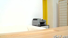 handsome hunk experiences intense thrusting in garage pov