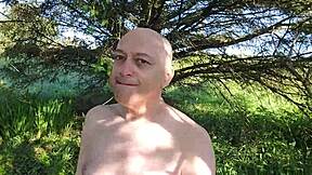 Ryan Anderson gets stripped as a faggot for a humiliating public walk of shame outdoors