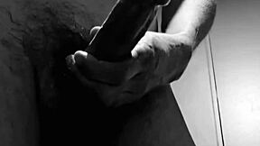 Skinny mature amateur masturbates with cum explosion!