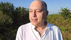 Ryan Anderson gets stripped as a faggot for a humiliating public walk of shame outdoors