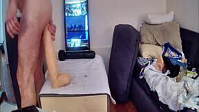 part 3: monster dildo vs kinky homemade twink boy toy destruction