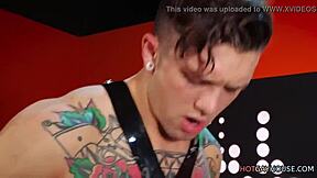 Hey, these tattooed gay guys are slamming with intense blowjob and handjob action! 😈💦