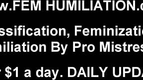 Oh wow, I'm going to double stuff your ass with these huge dildos in this femdom domination session!