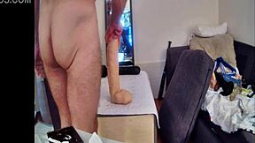 part 3: monster dildo vs kinky homemade twink boy toy destruction