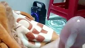 Dude this asian twink strokes his monster cock outdoors blasting cum shots everywhere so hard