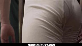 two mormon twinks punished anal spanking dildo missionary garage boss toy