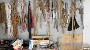 Sean Taylor dominates Casper Ellis with ropes dildo spanking rough anal fuck