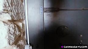 best friend pops desperate twink's anal cherry for euros on street