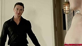 cade maddox drills twink grant ducati's tight hole with huge dildo